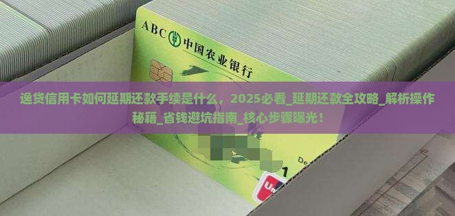 逸贷信用卡如何延期还款手续是什么