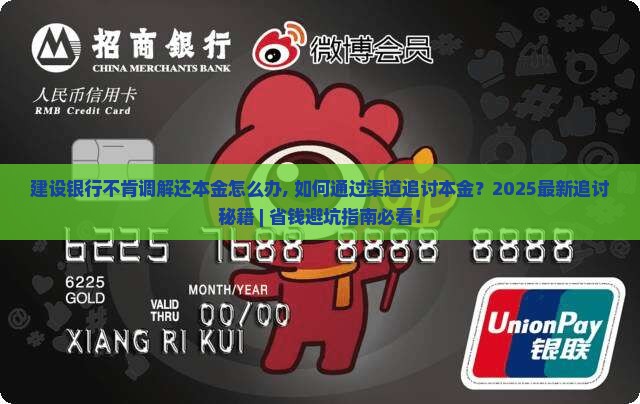 建设银行不肯调解还本金怎么办