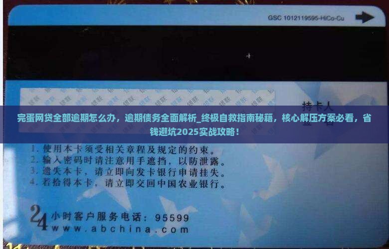完蛋网贷全部逾期怎么办