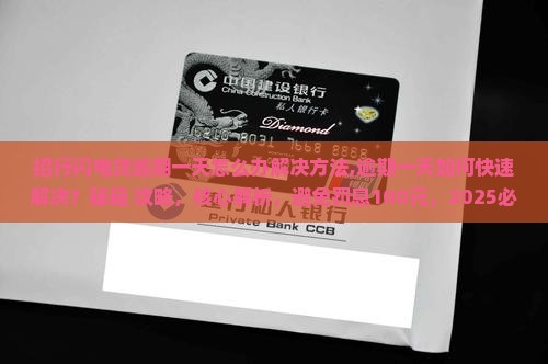 招行闪电贷逾期一天怎么办解决方法