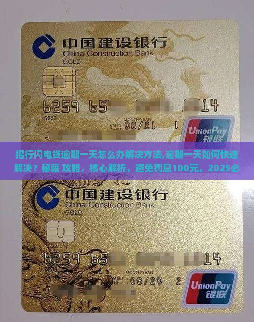 招行闪电贷逾期一天怎么办解决方法