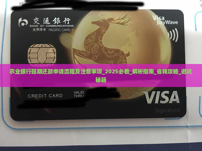 农业银行延期还款申请流程及注意事项