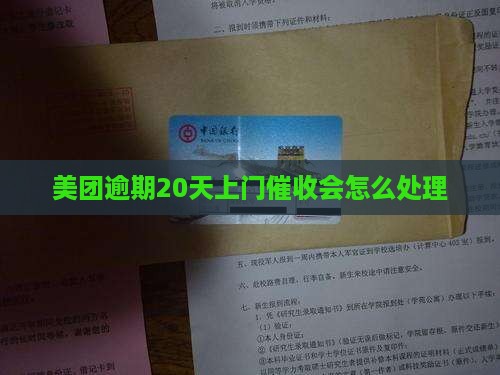 美团逾期20天上门催收会怎么处理