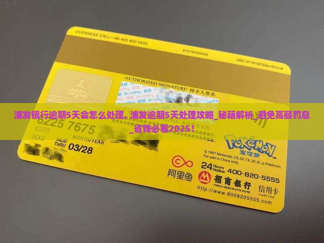 浦发银行逾期5天会怎么处理
