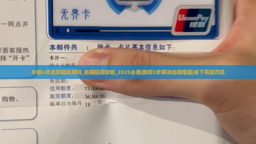 中银e贷逾期能延期吗