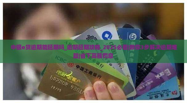 中银e贷逾期能延期吗