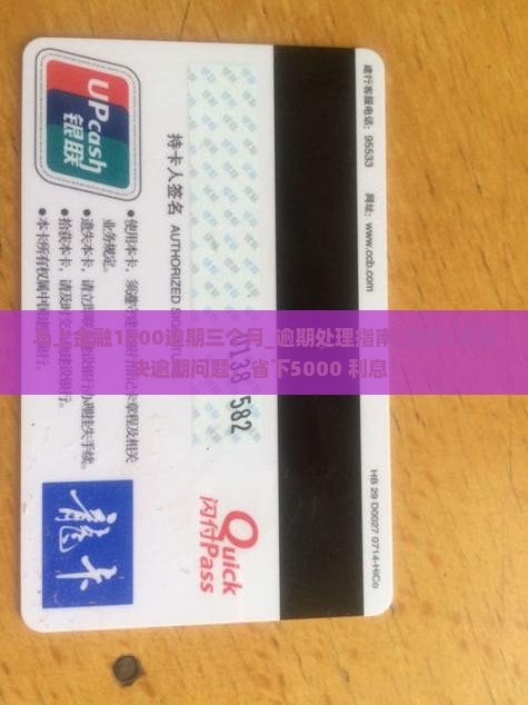 马上金融1000逾期三个月