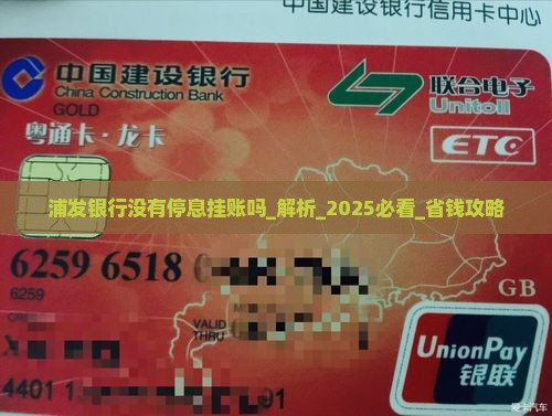 浦发银行没有停息挂账吗
