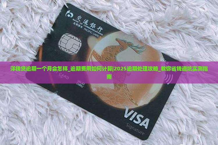 洋钱贷逾期一个月会怎样逾期费用如何计算