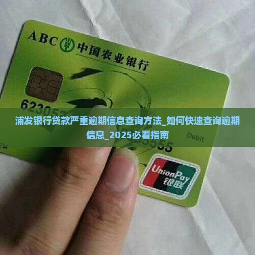 浦发银行贷款严重逾期信息查询方法