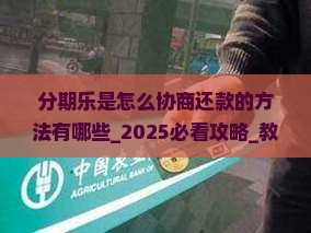 分期乐是怎么协商还款的方法有哪些
