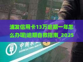 浦发信用卡13万逾期一年怎么办呢
