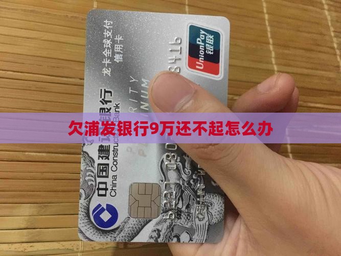 欠浦发银行9万还不起怎么办 欠浦发银行9万还不起怎么办