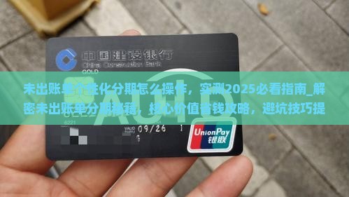 未出账单个性化分期怎么操作