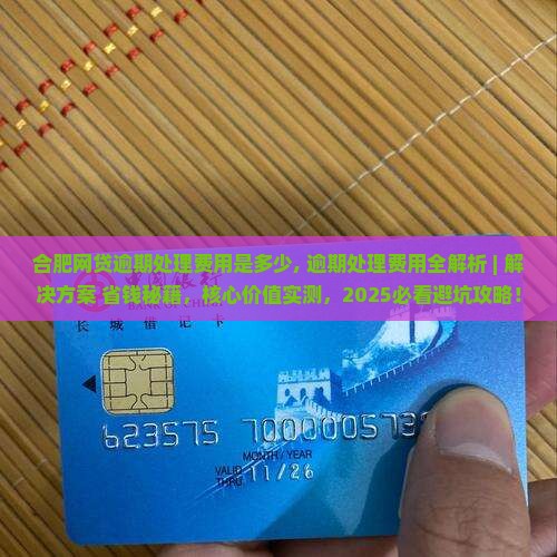 合肥网贷逾期处理费用是多少
