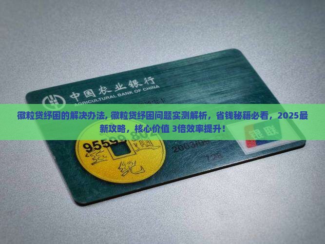 徽粒贷纾困的最佳解决办法 徽粒贷纾困的最佳解决办法