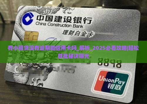 有小额贷没有逾期能办理信用卡吗需要哪些条件