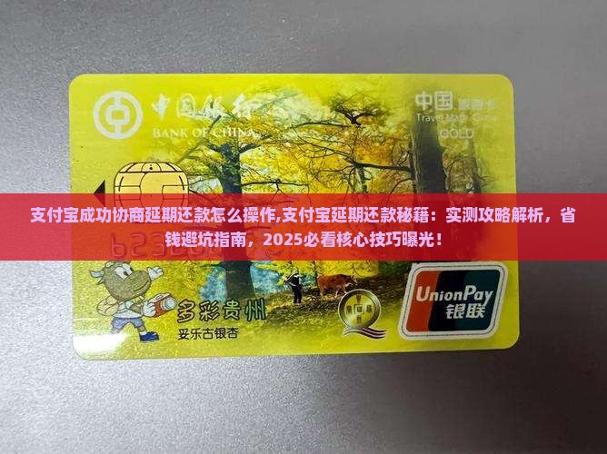 支付宝成功协商延期还款怎么操作