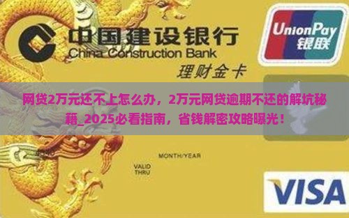 网贷2万元还不上怎么办 网贷2万元还不上怎么办