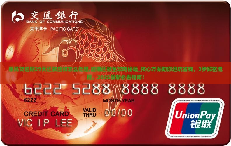 惠民贷逾期29天还款应该怎么处理