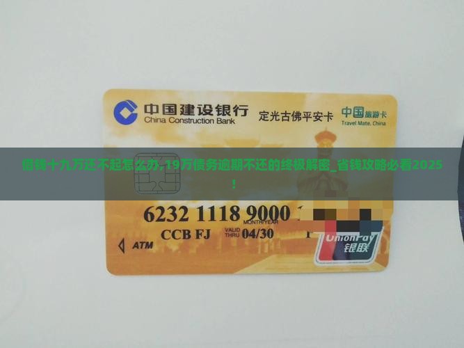 借钱十九万还不起怎么办应对方法