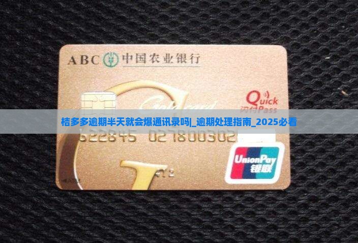 桔多多逾期半天就会爆通讯录吗
