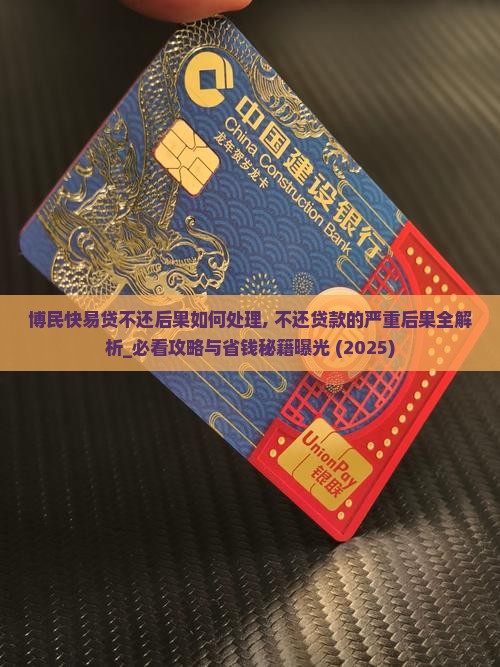 博民快易贷不还后果如何处理