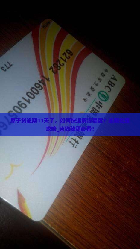 原子贷逾期11天了