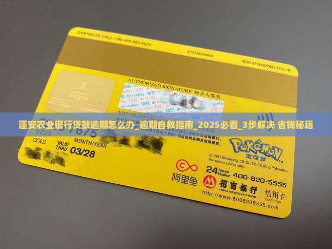 蓬安农业银行贷款逾期怎么办