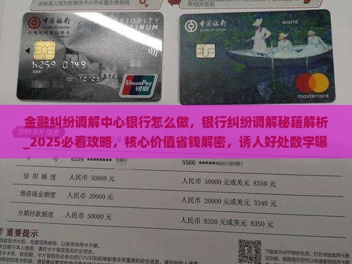 金融纠纷调解中心银行怎么做