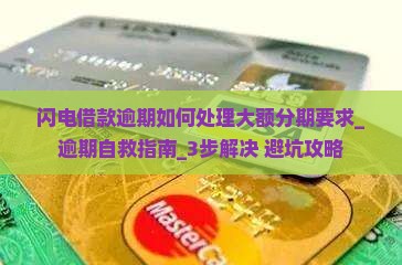 闪电借款逾期如何处理大额分期要求