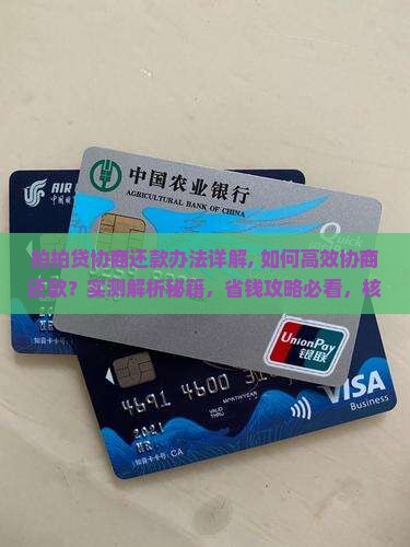 拍拍贷协商还款办法详解
