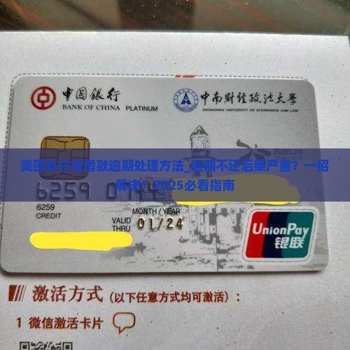 美团支付宝借款逾期处理方法