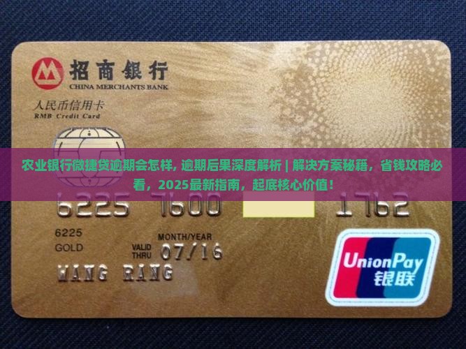 农业银行微捷贷逾期会怎样