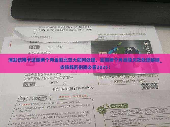 浦发信用卡逾期两个月金额比较大如何处理