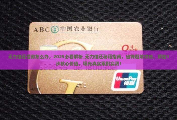无力偿还借款怎么办