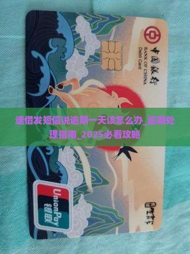 速借发短信说逾期一天该怎么办