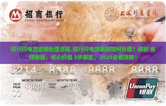 招行闪电贷逾期处理流程