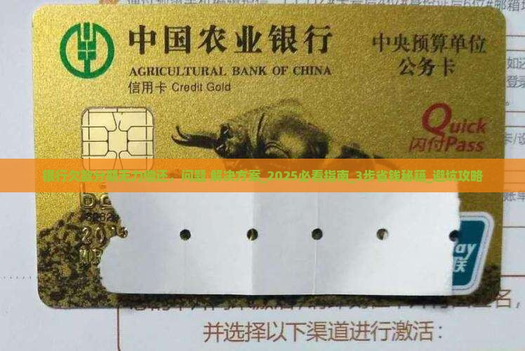 银行欠款分期无力偿还怎么办